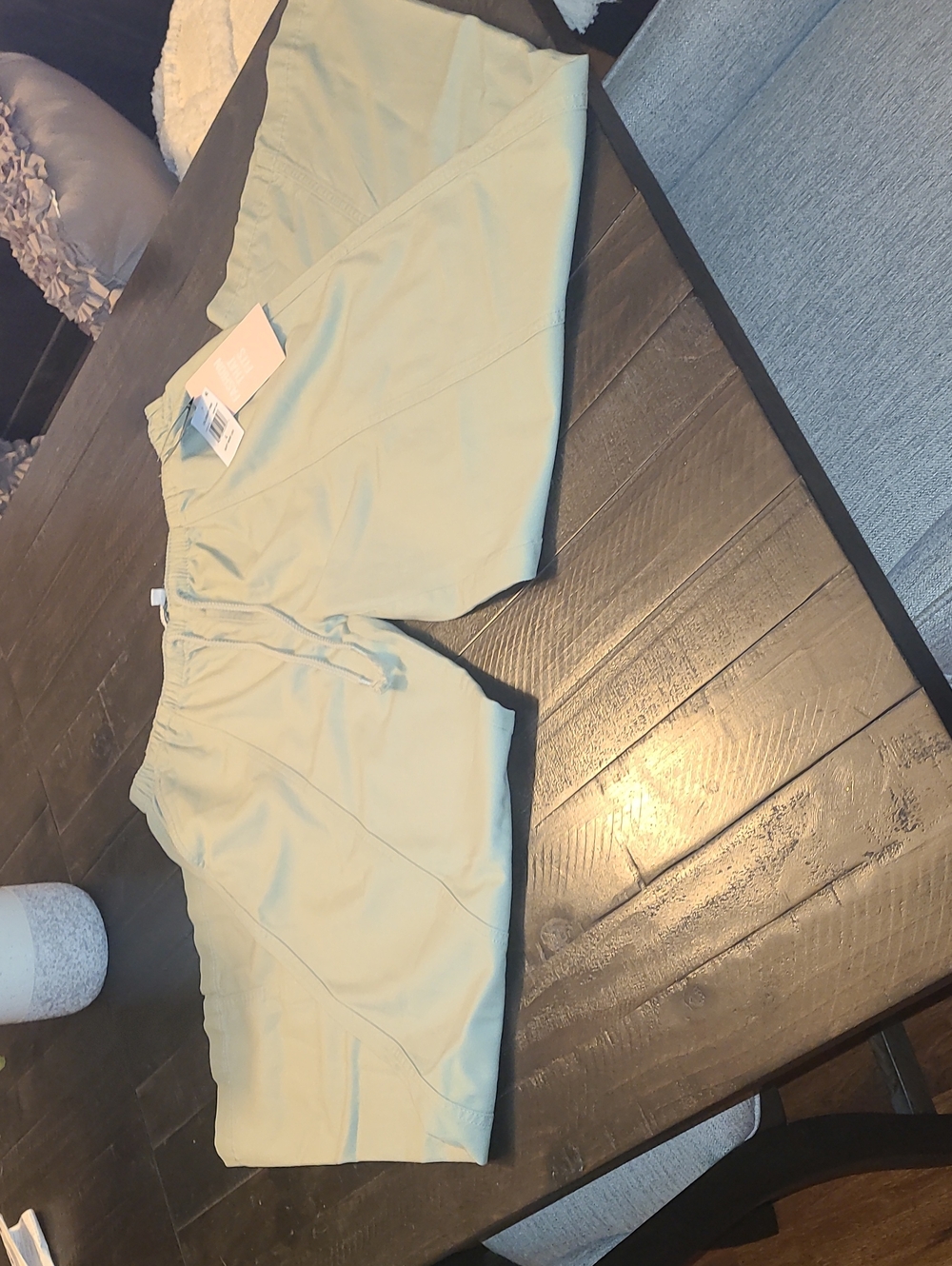 CELEBRITY PINK Sage Green Athletic Drawstring Shorts SZ L